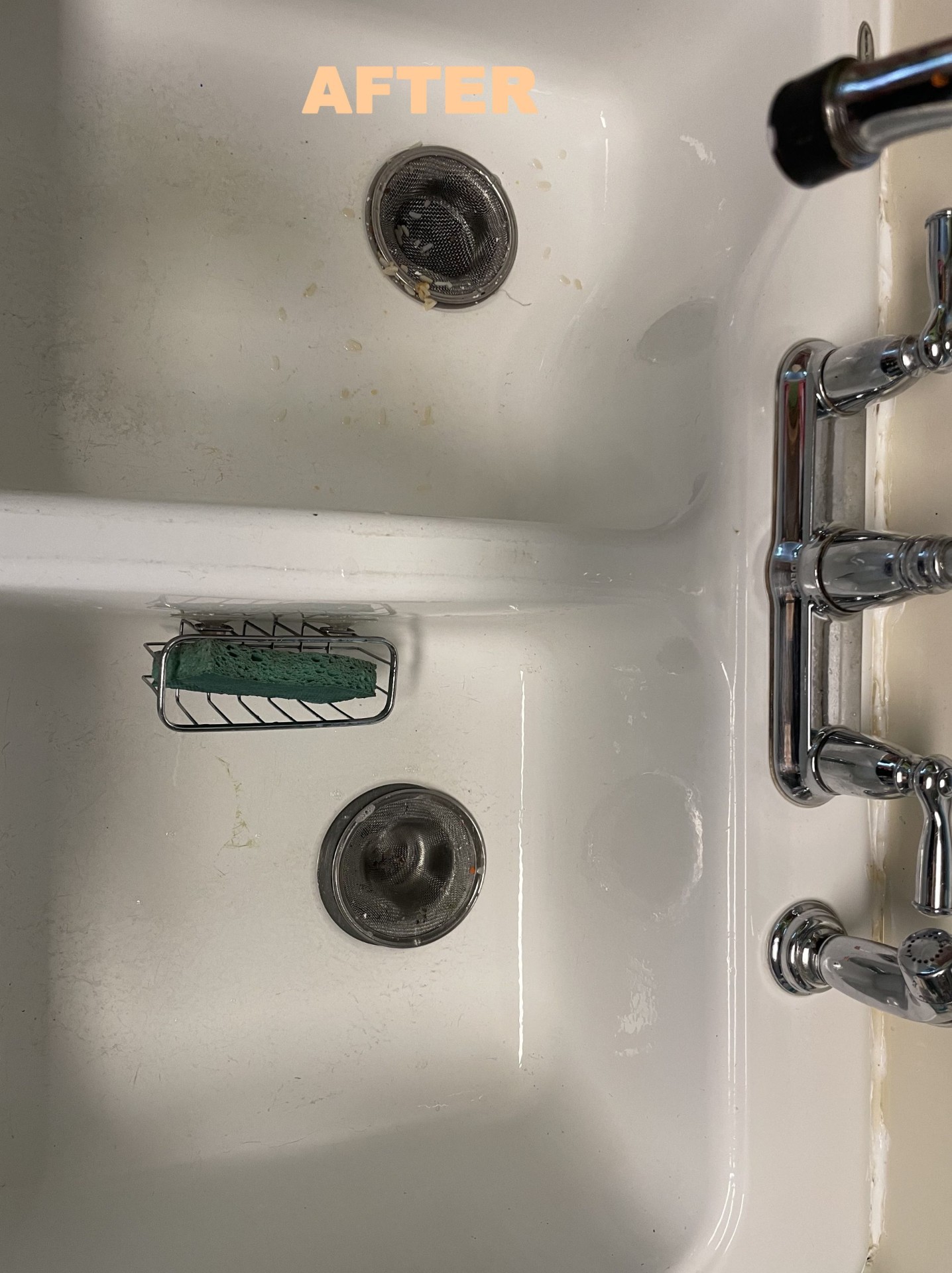 Before and after cleaning — after