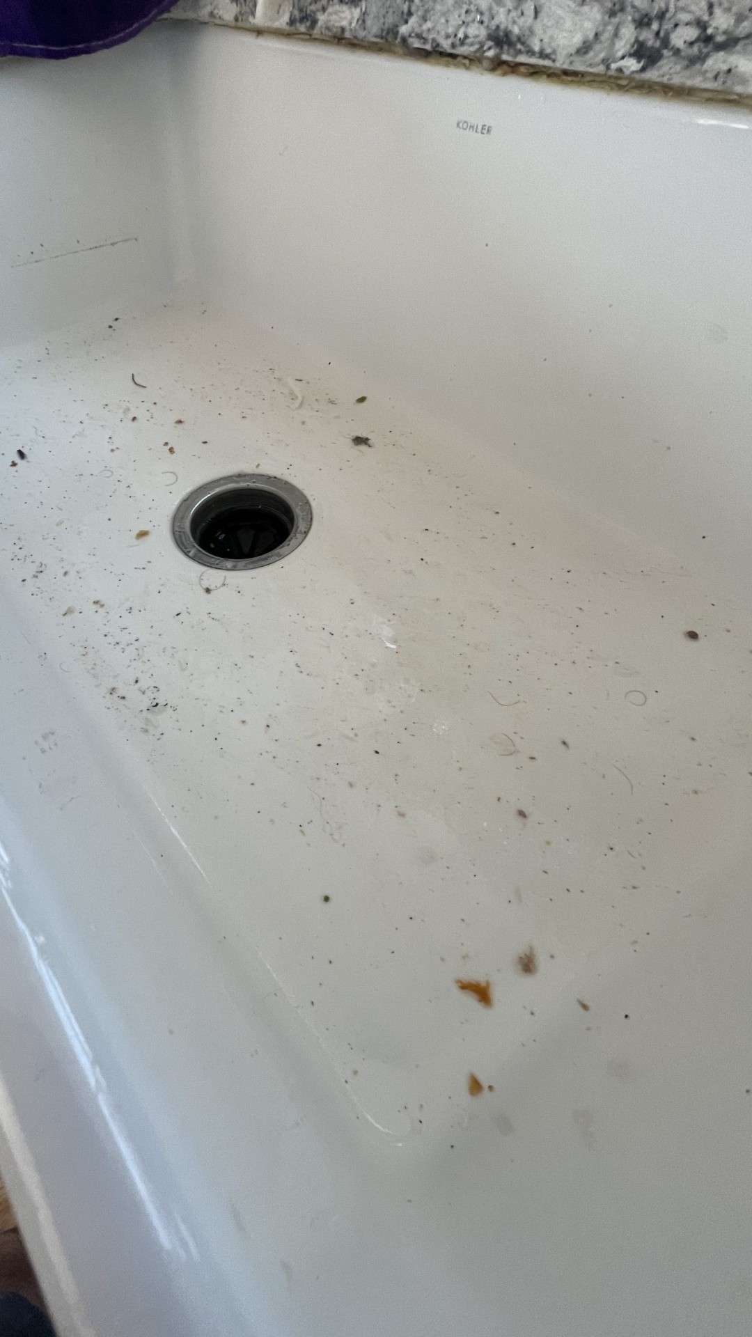 Before and after cleaning — before