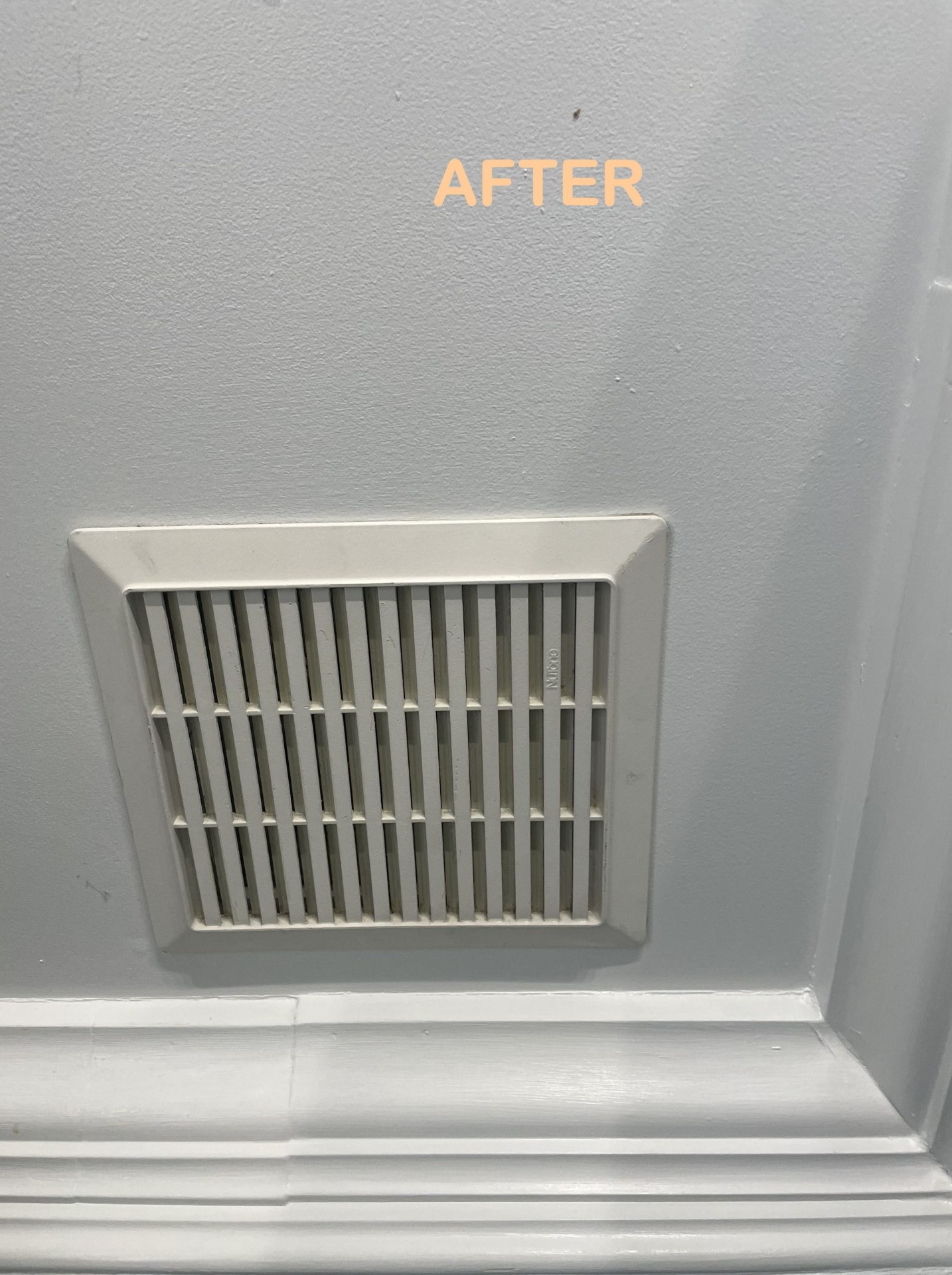 Before and after cleaning — after