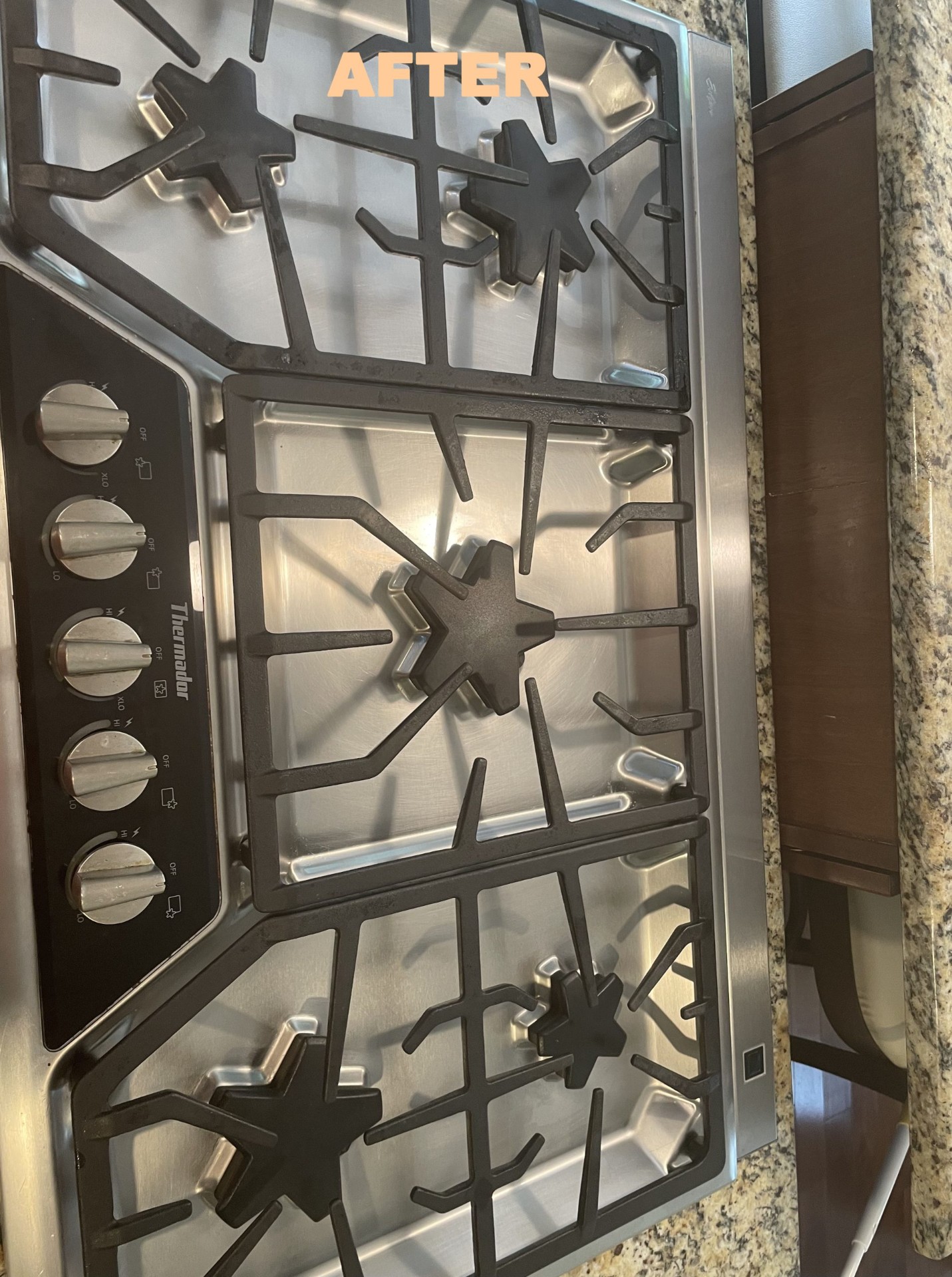 Before and after cleaning — after